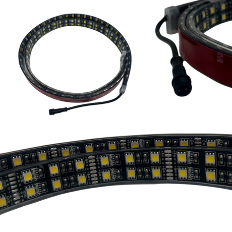 Pure White LED Wheel Ring Lights Kit (Single | Double Row) LED headlight kit AutoLEDTech Oracle Lighting Trendz Flow Series RGBHaloKits OneUpLighting Morimoto
