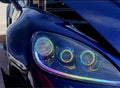 2012-2017 Hyundai Veloster RGBW Color-Chasing LED DRL Boards & Halo Kit LED headlight kit AutoLEDTech Oracle Lighting Trendz Flow Series RGBHaloKits OneUpLighting Morimoto