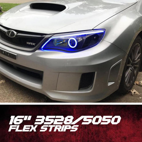 Flexible RGBW LED DRL Tubes (12" | 24" | 36") LED headlight kit AutoLEDTech Oracle Lighting Trendz Flow Series RGBHaloKits OneUpLighting Morimoto