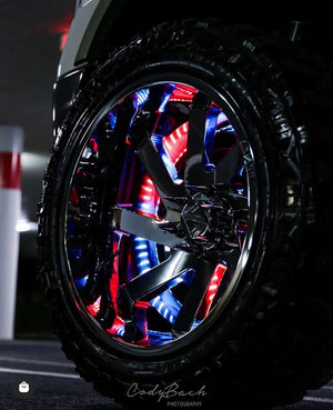 Color-Chasing RGB LED Wheel Ring Lights Kit (Flow Series) LED headlight kit AutoLEDTech Oracle Lighting Trendz Flow Series RGBHaloKits OneUpLighting Morimoto