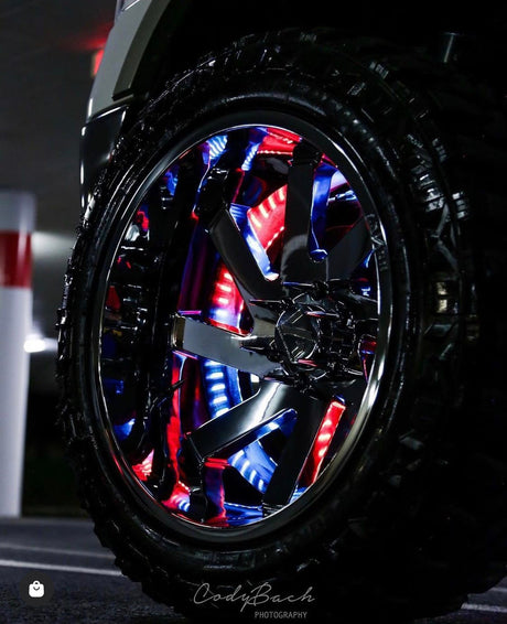 Color-Chasing RGB LED Wheel Ring Lights Kit (Flow Series) LED headlight kit AutoLEDTech Oracle Lighting Trendz Flow Series RGBHaloKits OneUpLighting Morimoto