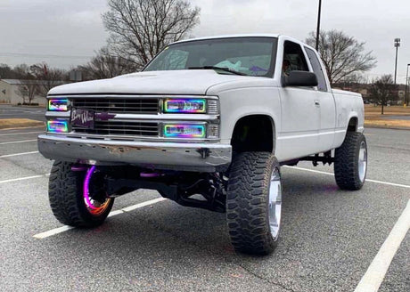 Color-Chasing RGB LED Wheel Ring Lights Kit (Flow Series) LED headlight kit AutoLEDTech Oracle Lighting Trendz Flow Series RGBHaloKits OneUpLighting Morimoto