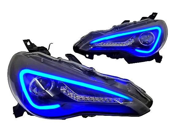 2012-2017 Scion FR-S RGBW Color-Chasing Spec-D LED Halo DRL Headlights LED headlight kit AutoLEDTech Oracle Lighting Trendz Flow Series RGBHaloKits OneUpLighting Morimoto