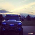 1999-2006 GMC Sierra & Yukon RGBW Color-Chasing LED Halo Kit LED headlight kit AutoLEDTech Oracle Lighting Trendz Flow Series RGBHaloKits OneUpLighting Morimoto