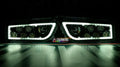 Prebuilt Polaris RZR Color-Chasing Halo LED Headlights LED headlight kit AutoLEDTech Oracle Lighting Trendz Flow Series RGBHaloKits OneUpLighting Morimoto