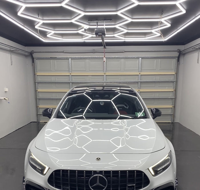 HexaGrid LED Ceiling Lighting System (Single Garage) - AutoLEDTech.com