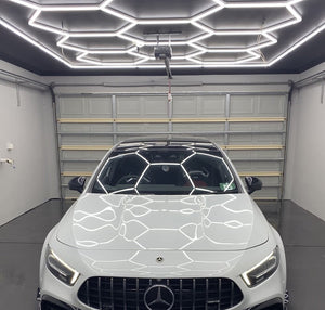 HexaGrid LED Ceiling Lighting System (Single Garage) - AutoLEDTech.com