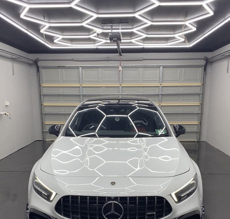 HexaGrid LED Ceiling Lighting System (Single Garage) - AutoLEDTech.com