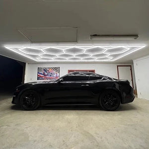 HexaGrid LED Ceiling Lighting System (Single Garage) - AutoLEDTech.com