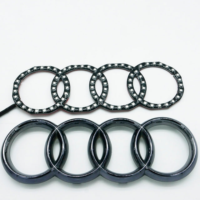 Illuminated Audi RGBW Flow Series LED Emblem Logo Badge - AutoLEDTech.com