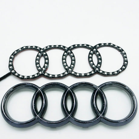 Illuminated Audi RGBW Flow Series LED Emblem Logo Badge - AutoLEDTech.com
