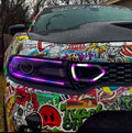 2015-2022 Dodge Charger RGBW Color Chasing LED Illuminated Grill Snorkel Air Intake Light Assembly LED headlight kit AutoLEDTech Oracle Lighting Trendz Flow Series RGBHaloKits OneUpLighting Morimoto