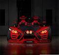 2014-2019 Polaris Slingshot Waterproof Exterior RGBW Flow Series Halo Kit (Dual Projector Model) LED headlight kit AutoLEDTech Oracle Lighting Trendz Flow Series RGBHaloKits OneUpLighting Morimoto