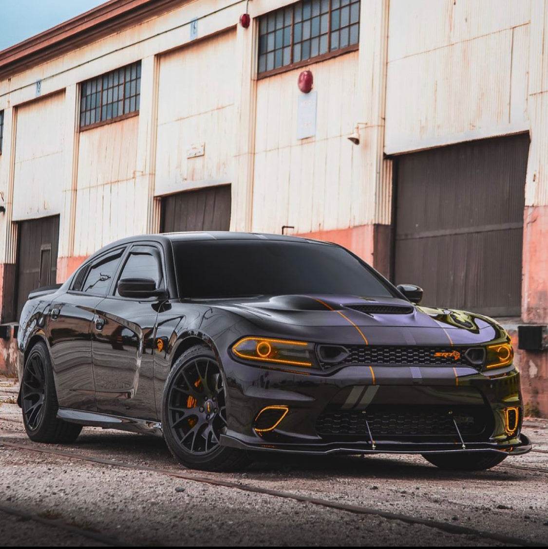 2015-2022 Dodge Charger RGBW Color-Chasing Waterproof Fog Light Outline Halo Kit LED headlight kit AutoLEDTech Oracle Lighting Trendz Flow Series RGBHaloKits OneUpLighting Morimoto