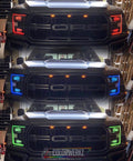 2015-2017 Ford F150 RGBW +A LED DRL Boards Kit LED headlight kit AutoLEDTech Oracle Lighting Trendz Flow Series RGBHaloKits OneUpLighting Morimoto