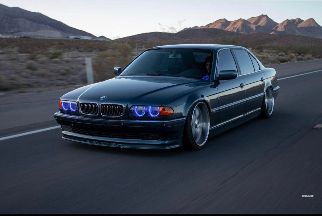 2002-2005 BMW 7 Series Color-Chasing LED Halo Kit LED headlight kit AutoLEDTech Oracle Lighting Trendz Flow Series RGBHaloKits OneUpLighting Morimoto