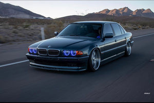 2002-2005 BMW 7 Series Color-Chasing LED Halo Kit LED headlight kit AutoLEDTech Oracle Lighting Trendz Flow Series RGBHaloKits OneUpLighting Morimoto