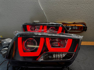 2011-2014 Dodge Charger RGBW Color-Chasing Spec-D LED Halo DRL Headlights (Flow Series) LED headlight kit AutoLEDTech Oracle Lighting Trendz Flow Series RGBHaloKits OneUpLighting Morimoto