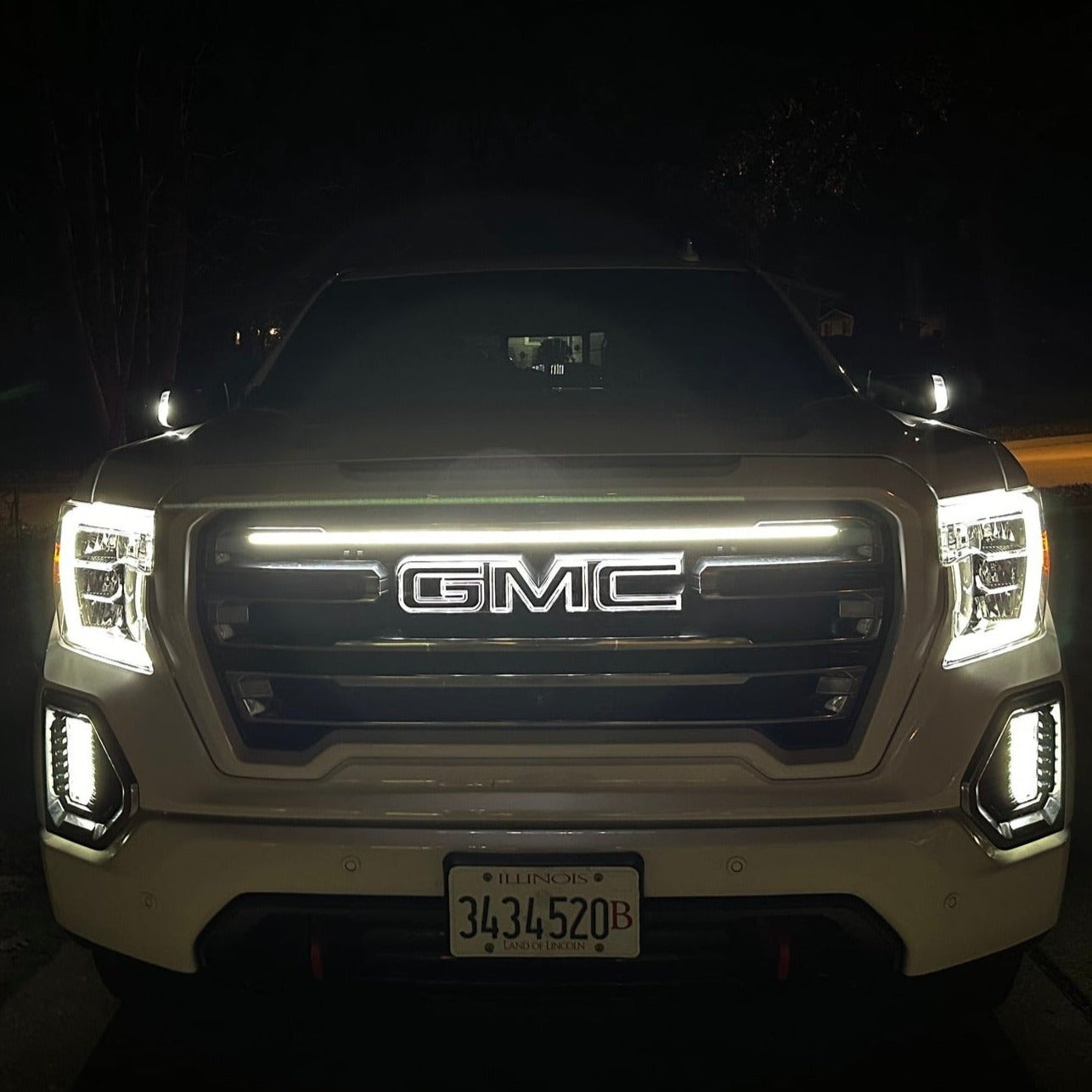 2019-2023 GMC Sierra 1500 LED Grill Accent Lights Kit | Denali AT4 LED headlight kit AutoLEDTech Oracle Lighting Trendz Flow Series RGBHaloKits OneUpLighting Morimoto