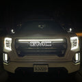 2019-2023 GMC Sierra 1500 LED Grill Accent Lights Kit | Denali AT4 LED headlight kit AutoLEDTech Oracle Lighting Trendz Flow Series RGBHaloKits OneUpLighting Morimoto