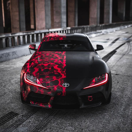 2019-2022 Toyota Supra GR MK5 RGBW +A LED DRL Boards LED headlight kit AutoLEDTech Oracle Lighting Trendz Flow Series RGBHaloKits OneUpLighting Morimoto