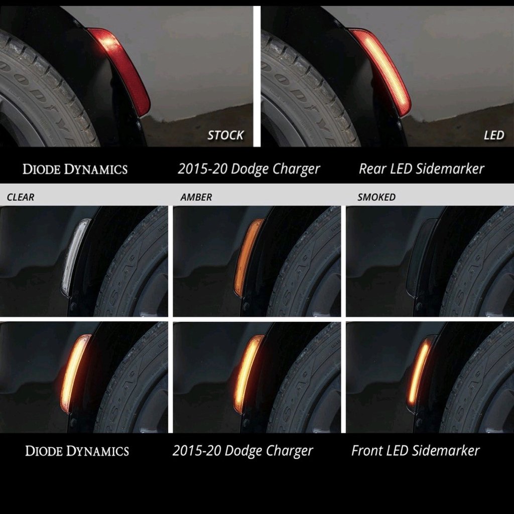 2015-2023 Dodge Charger LED Marker Lights (Clear | | OEM)– AutoLEDTech.com