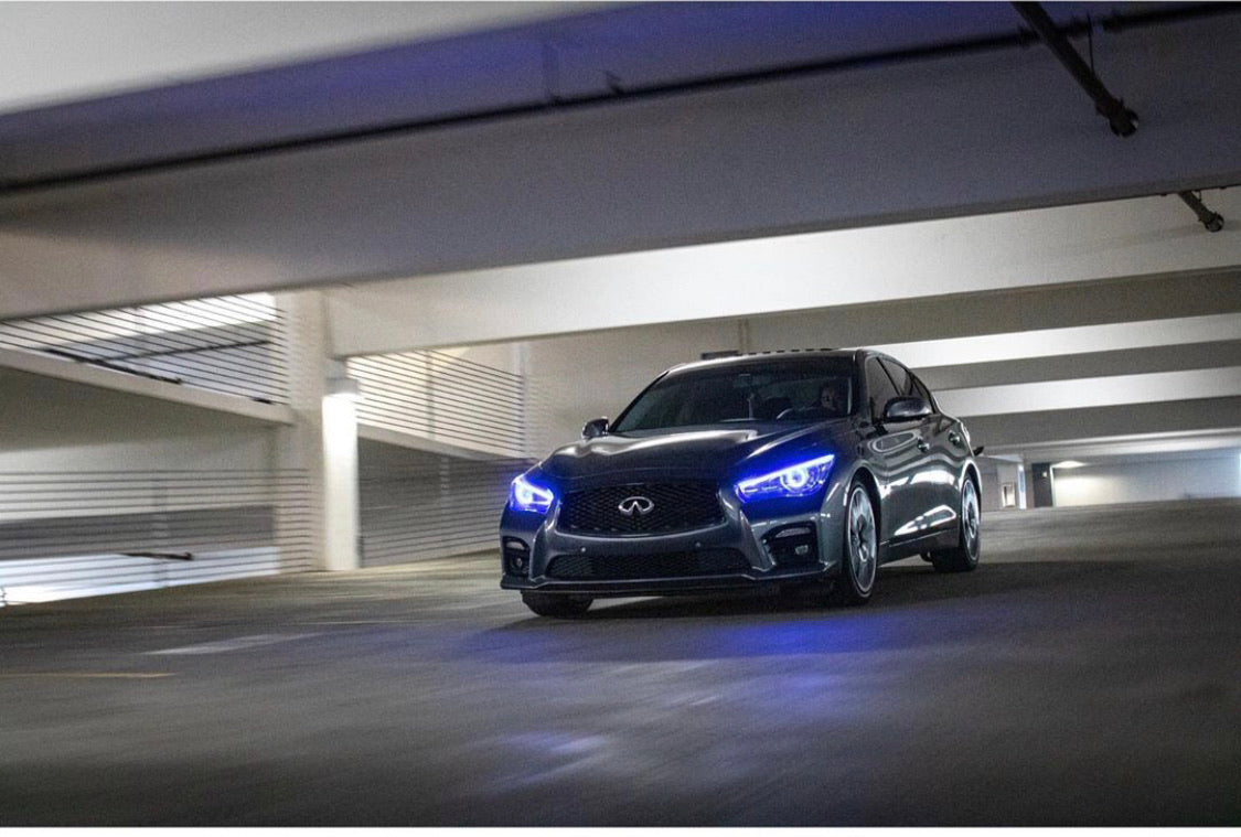 2014-2023 Infiniti Q50 Q70 RGBW Color-Chasing LED DRL Boards LED headlight kit AutoLEDTech Oracle Lighting Trendz Flow Series RGBHaloKits OneUpLighting Morimoto
