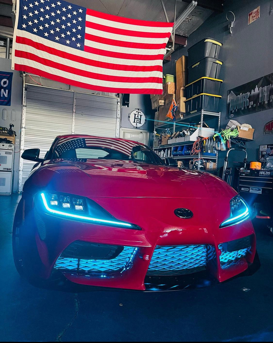 2019-2022 Toyota Supra GR MK5 RGBW +A LED DRL Boards LED headlight kit AutoLEDTech Oracle Lighting Trendz Flow Series RGBHaloKits OneUpLighting Morimoto