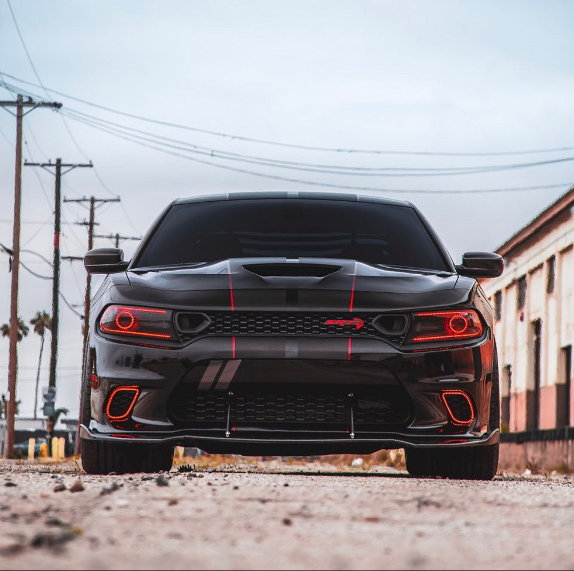 2015-2022 Dodge Charger RGBW Color-Chasing Waterproof Fog Light Outline Halo Kit LED headlight kit AutoLEDTech Oracle Lighting Trendz Flow Series RGBHaloKits OneUpLighting Morimoto