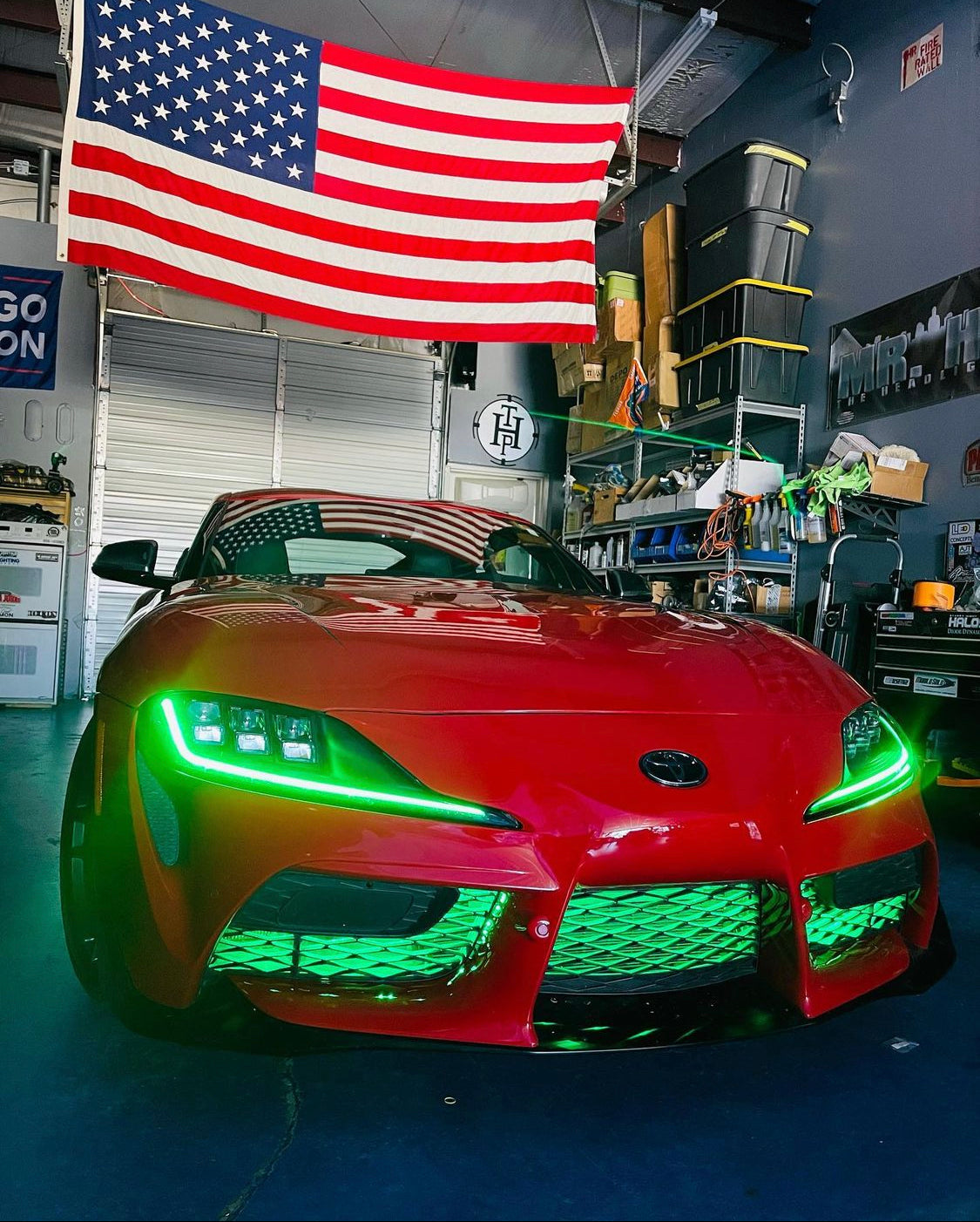 2019-2022 Toyota Supra GR MK5 RGBW +A LED DRL Boards LED headlight kit AutoLEDTech Oracle Lighting Trendz Flow Series RGBHaloKits OneUpLighting Morimoto