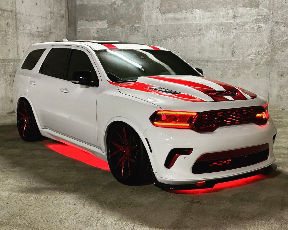 2021-2023 Dodge Durango RGBW Color-Chasing LED DRL Board Tube Kit LED headlight kit AutoLEDTech Oracle Lighting Trendz Flow Series RGBHaloKits OneUpLighting Morimoto