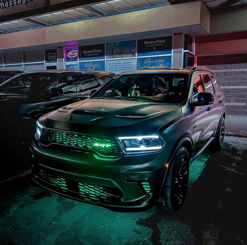 Dodge Mopar SRT LED Badge Emblem Logos (RGB/White) LED headlight kit AutoLEDTech Oracle Lighting Trendz Flow Series RGBHaloKits OneUpLighting Morimoto