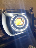 2010-2013 Chevrolet Camaro (Non-RS) RGBW Color-Chasing LED Prebuilt Halo Headlights - (Flow Series) LED headlight kit AutoLEDTech Oracle Lighting Trendz Flow Series RGBHaloKits OneUpLighting Morimoto