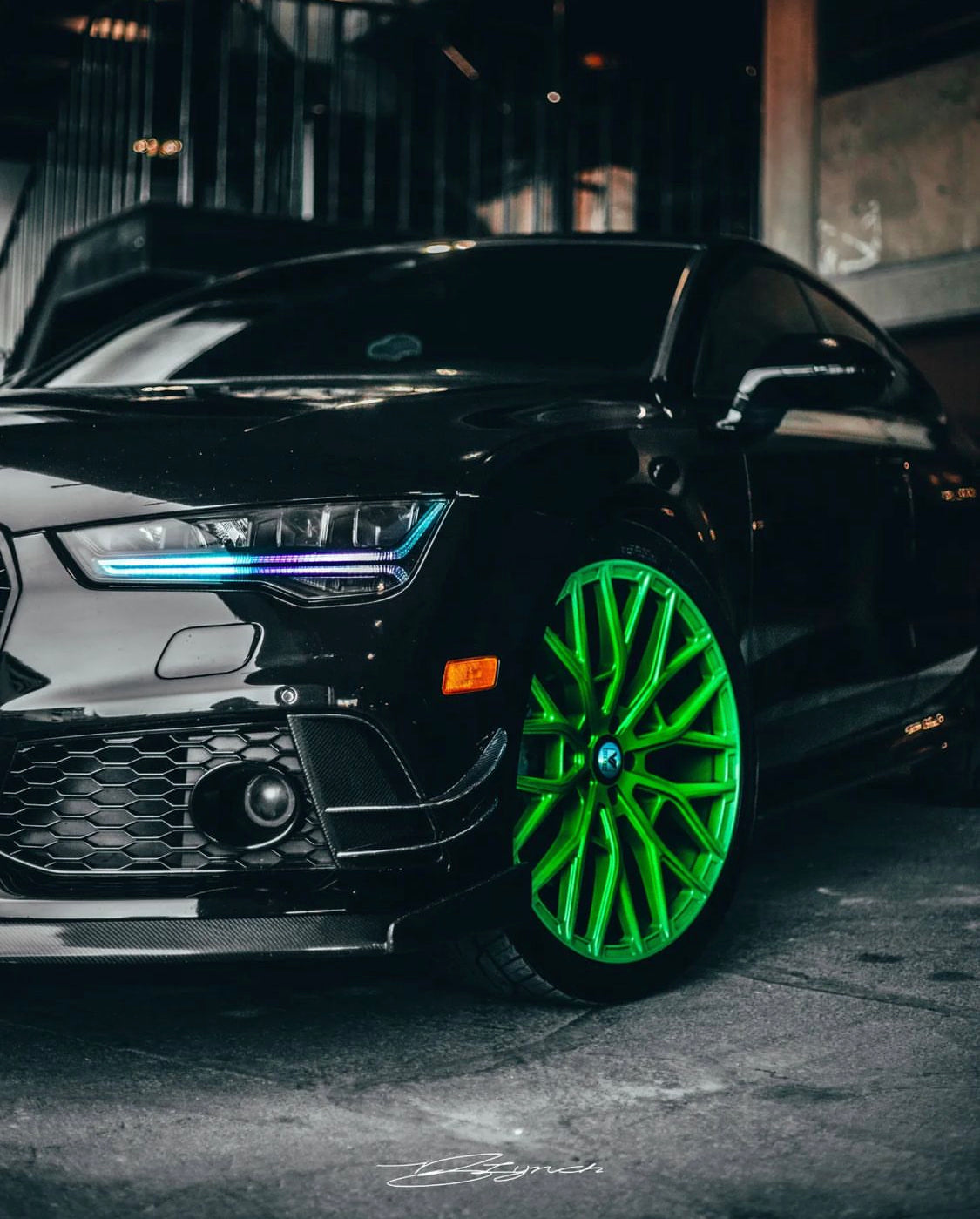 2015-2017 Audi A7/S7/RS7 RGBW Color-Chasing LED DRL Tube Kit LED headlight kit AutoLEDTech Oracle Lighting Trendz Flow Series RGBHaloKits OneUpLighting Morimoto