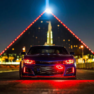 Chevy Bowtie RGBW LED Emblem Logo Badge (RGBW | Flow Series) LED headlight kit AutoLEDTech Oracle Lighting Trendz Flow Series RGBHaloKits OneUpLighting Morimoto