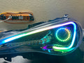 2012-2017 Scion FR-S RGBW Color-Chasing Spec-D LED Halo DRL Headlights LED headlight kit AutoLEDTech Oracle Lighting Trendz Flow Series RGBHaloKits OneUpLighting Morimoto