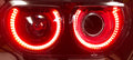 2008-2014 Dodge Challenger RGBW Color-Chasing LED Halo DRL Projector Headlights - 2015+ Style Design LED headlight kit AutoLEDTech Oracle Lighting Trendz Flow Series RGBHaloKits OneUpLighting Morimoto