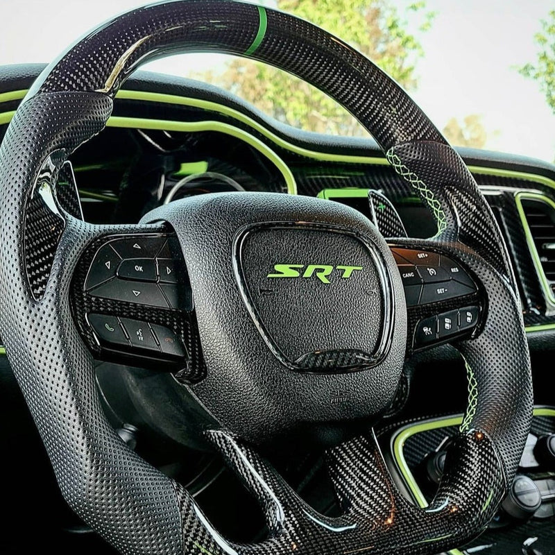 20152023 Dodge Charger Challenger Custom Carbon Fiber Steering Wheel