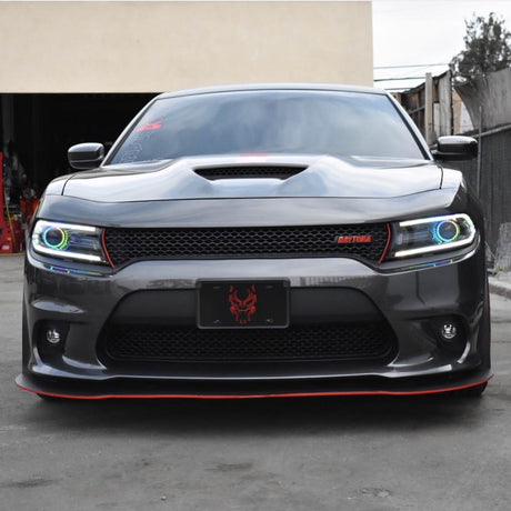 2015-2023 Dodge Charger RGBW Color-Chasing LED Projector Halo Kit LED headlight kit AutoLEDTech Oracle Lighting Trendz Flow Series RGBHaloKits OneUpLighting Morimoto