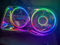 2005-2010 Chrysler 300C & SRT RGBW Color-Chasing Halo Kit LED headlight kit AutoLEDTech Oracle Lighting Trendz Flow Series RGBHaloKits OneUpLighting Morimoto