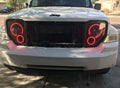 2005-2010 Jeep Commander RGBW Color-Chasing LED Halo Kit LED headlight kit AutoLEDTech Oracle Lighting Trendz Flow Series RGBHaloKits OneUpLighting Morimoto