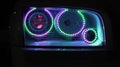 2006-2010 Dodge Charger RGBW Color-Chasing LED Halo Halogen Headlights (Flow Series) LED headlight kit AutoLEDTech Oracle Lighting Trendz Flow Series RGBHaloKits OneUpLighting Morimoto
