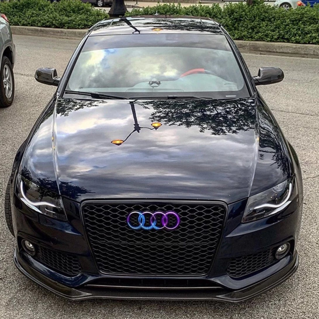 Audi Rings RGBW Color-Changing LED Emblem Logo Badge (Flow Series) LED headlight kit AutoLEDTech Oracle Lighting Trendz Flow Series RGBHaloKits OneUpLighting Morimoto