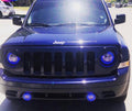 2007-2015 Jeep Patriot RGBW Color-Chasing LED Halo Kit LED headlight kit AutoLEDTech Oracle Lighting Trendz Flow Series RGBHaloKits OneUpLighting Morimoto