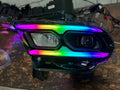 2021-2023+ Dodge Durango RGBW Color-Chasing LED DRL Prebuilt Headlights (Flow Series) LED headlight kit AutoLEDTech Oracle Lighting Trendz Flow Series RGBHaloKits OneUpLighting Morimoto