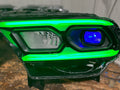 2021-2023+ Dodge Durango RGBW Color-Chasing LED DRL Prebuilt Headlights (Flow Series) LED headlight kit AutoLEDTech Oracle Lighting Trendz Flow Series RGBHaloKits OneUpLighting Morimoto