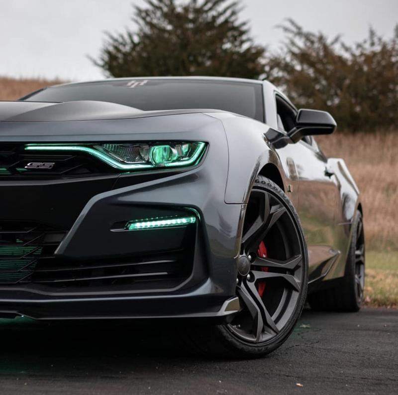 2019-2023 Chevrolet Camaro LT RS SS RGBW LED DRL Prebuilt Headlights & Fog Lights (Color-Changing) LED headlight kit AutoLEDTech Oracle Lighting Trendz Flow Series RGBHaloKits OneUpLighting Morimoto