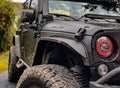 1997-2023+ Jeep Wrangler/Gladiator JK JL JT Prebuilt Color-Chasing LED Halo Headlights LED headlight kit AutoLEDTech Oracle Lighting Trendz Flow Series RGBHaloKits OneUpLighting Morimoto
