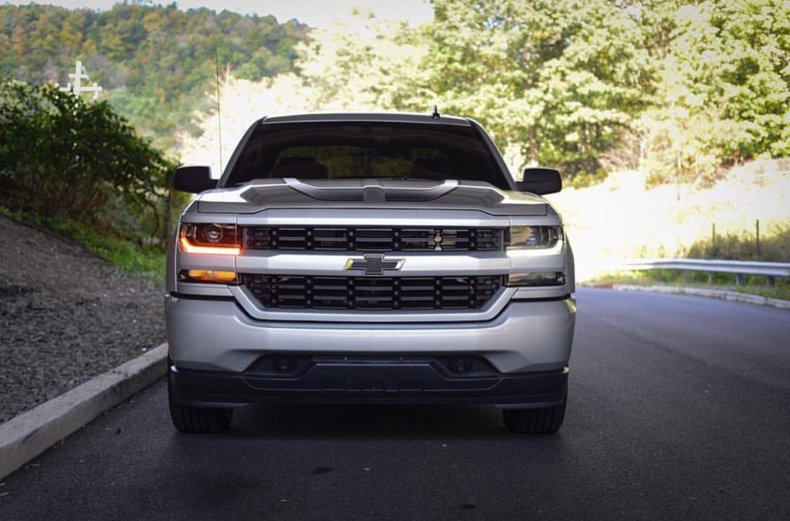 2016-2018 Chevrolet Silverado RGBW Color-Chasing LED DRL Boards LED headlight kit AutoLEDTech Oracle Lighting Trendz Flow Series RGBHaloKits OneUpLighting Morimoto