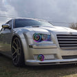 2005-2010 Chrysler 300C & SRT RGBW Color-Chasing Halo Kit LED headlight kit AutoLEDTech Oracle Lighting Trendz Flow Series RGBHaloKits OneUpLighting Morimoto